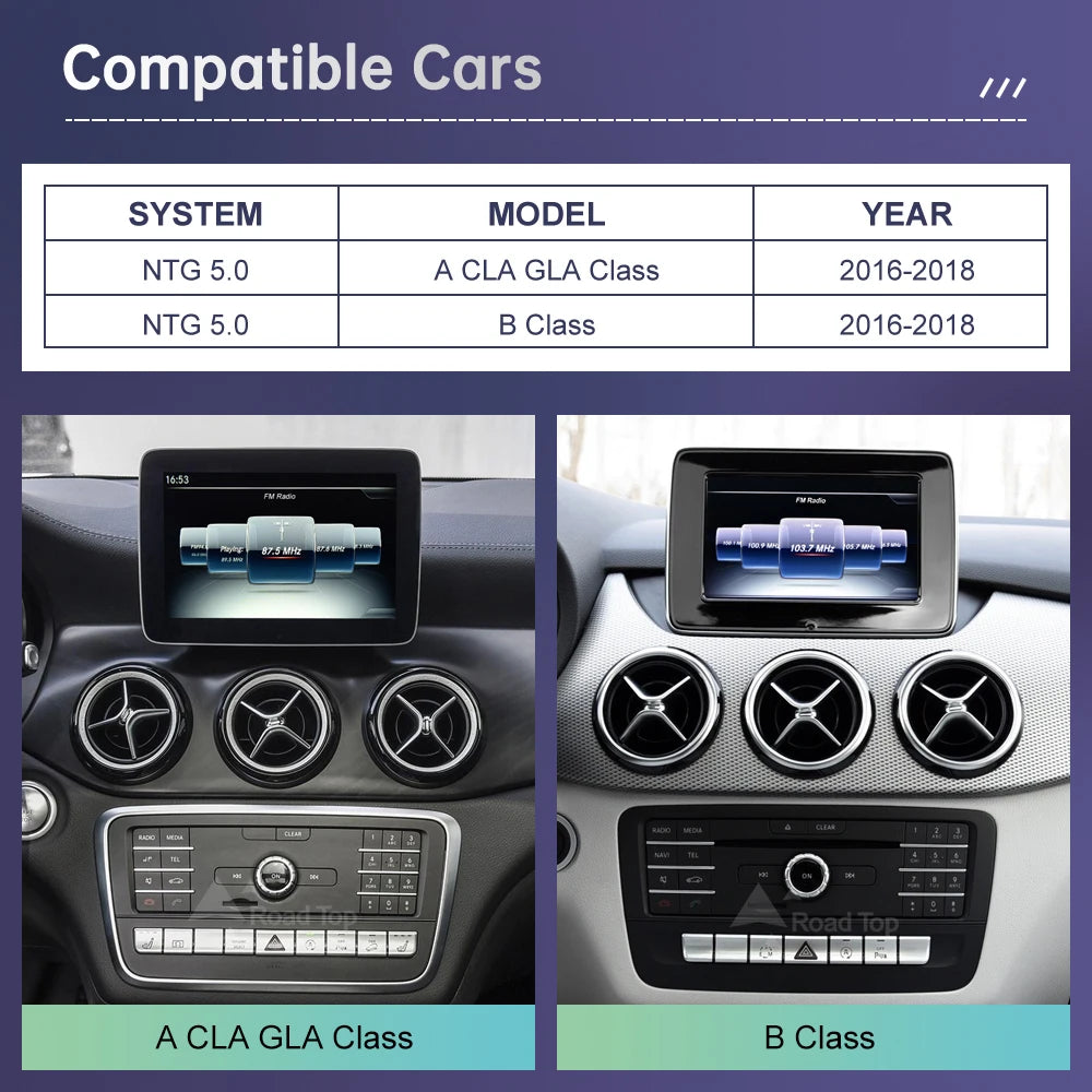 Android Auto Wireless CarPlay Linux Multimedia Touch Screen for Mercedes Benz A Class CLA  | AUTOKITSHOP