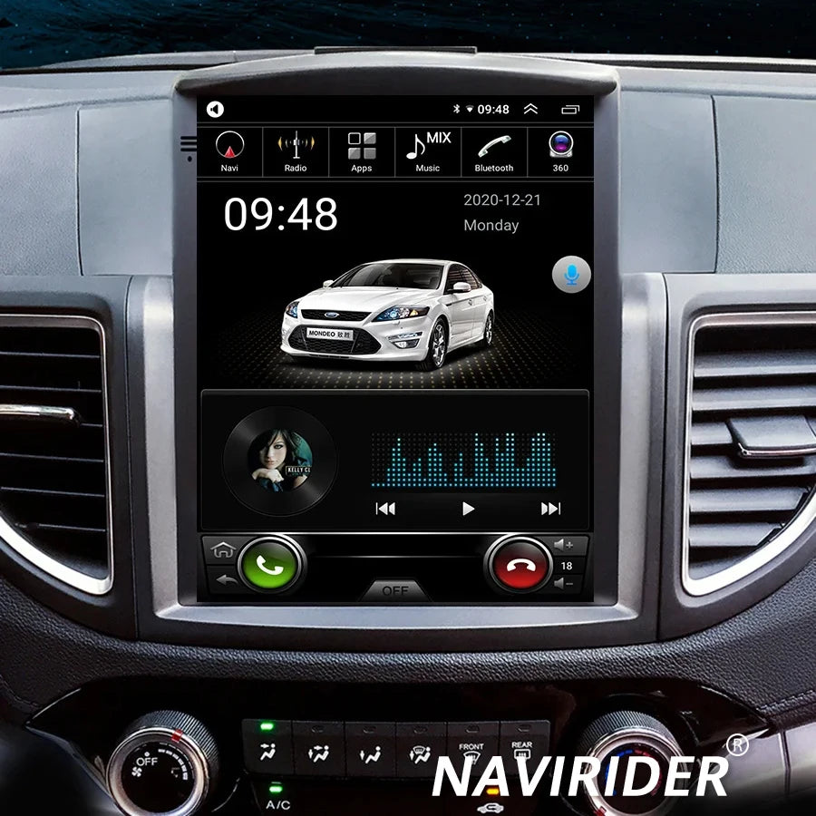 1024x768 Android 15 Vertical Screen For Honda CRV 2012 - 2016 2.0L 2.4L CR-V Car Multimedi