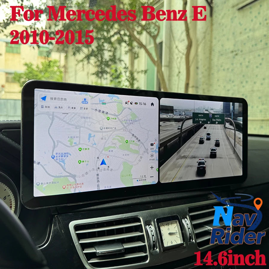 14.6" For Mercedes Benz E Class W212 W207 E200 E260 E350 2010-2015 Android Carplay Car Ste