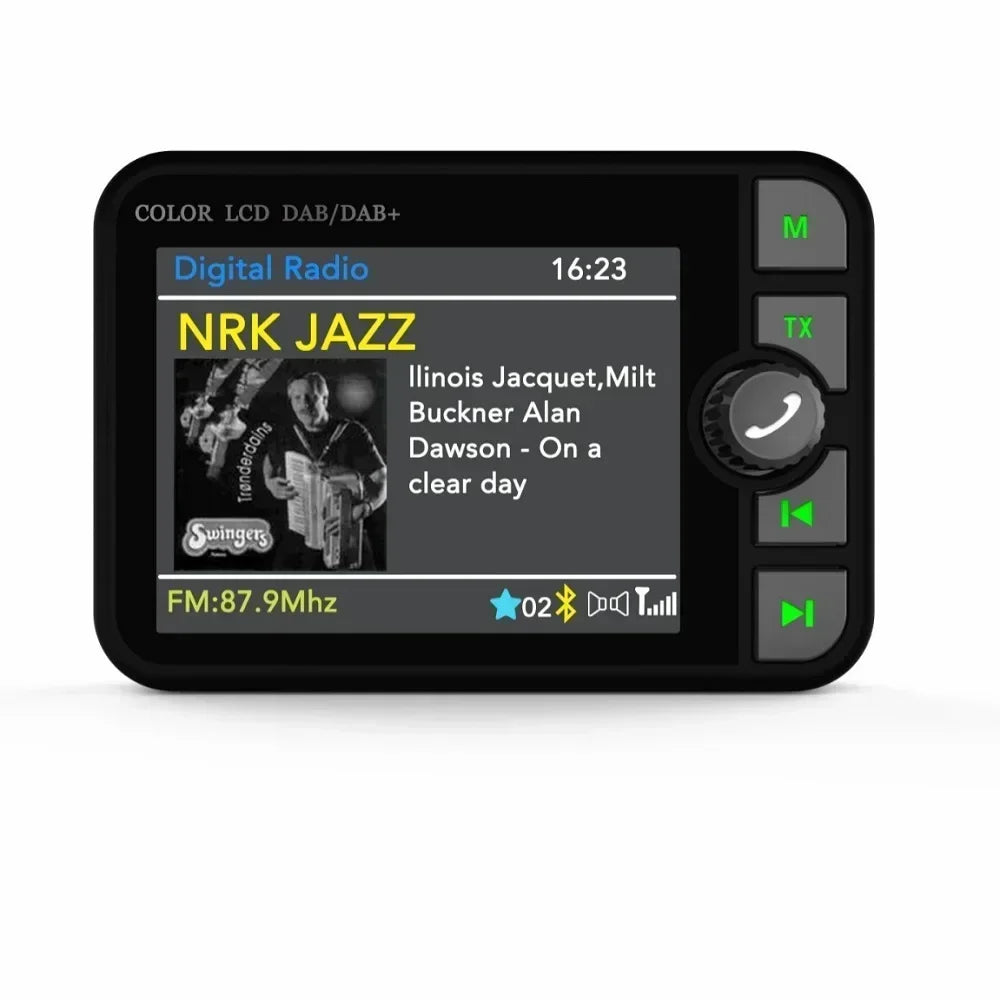 2.4 Inch DAB Radio Receiver LCD Color Screen MP3 Music Player FM Transmitter Receiver DAB+ | AUTOKITSHOP