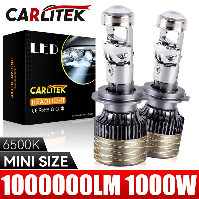 1000W 1000000LM H7 H4 Led Projector Lens H8 H11 H9 9005 HB3 9006 HB4 Car Headlight Bulbs 7