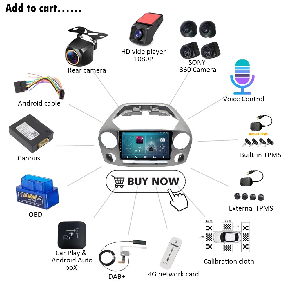Car Radio Android 16 Carplay Auto For VW Volkswagen Amarok 2010 2011 2012-2016 2K QLED Vid | AUTOKITSHOP