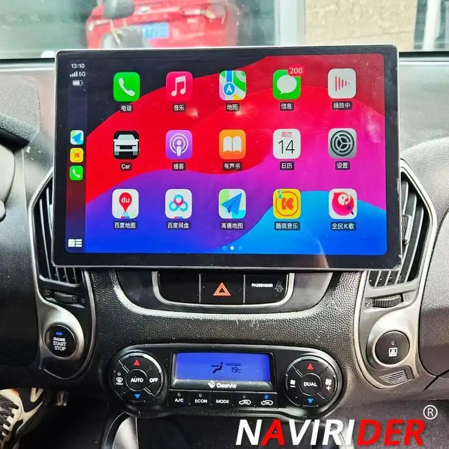 13.3" 2K Screen Android 14 For Hyundai Tucson 2013 2014 2015 Ix35 Car Radio Multimedia Vid