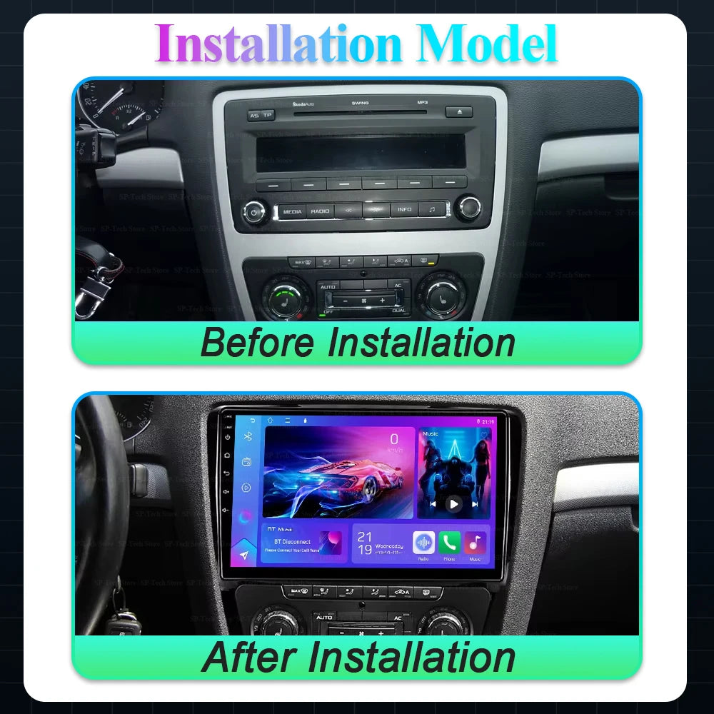 Android 16 For Skoda Octavia 2 A5 2008-2013 Multimedia Car Stereo Radio Gps navigation 5g  | AUTOKITSHOP