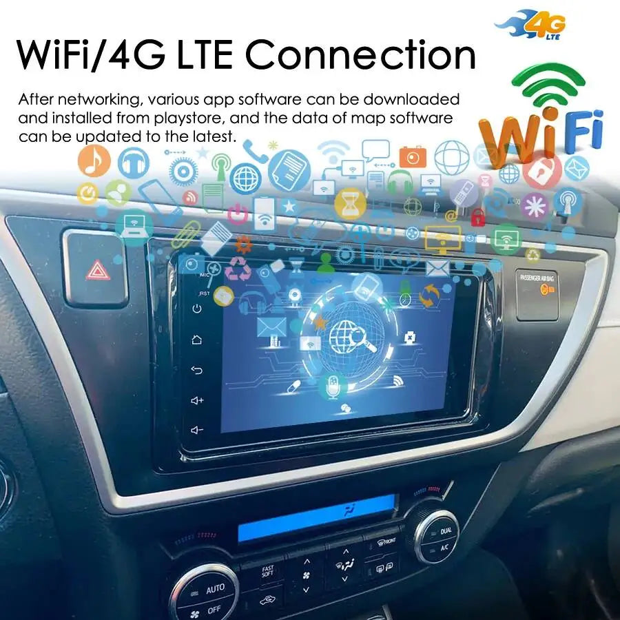 Auto Radio Audio Stereo Multimedia Player Head Unit Carplay Android 15 Screen Car GPS Navi