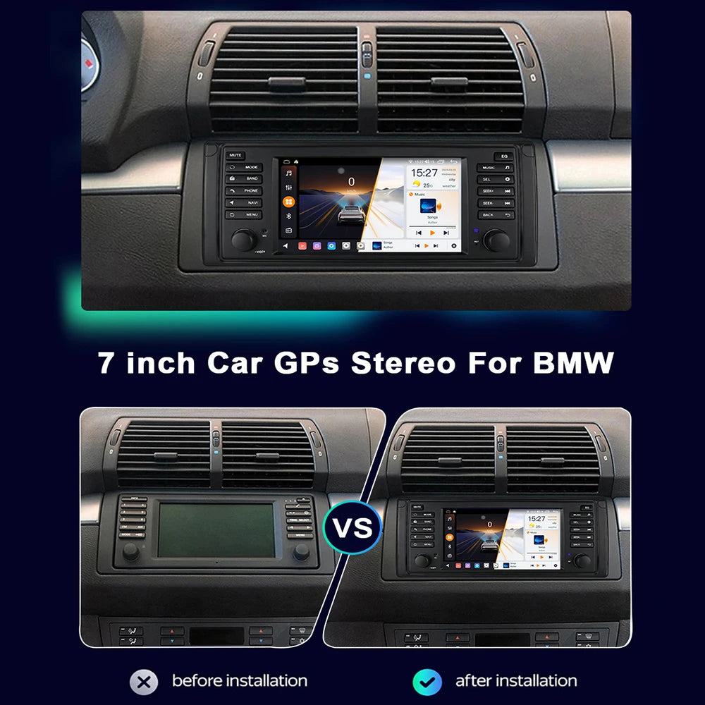 7inch Special Radio With Original Car Style Suitable For BMW Car Stereo and 8+128 Support