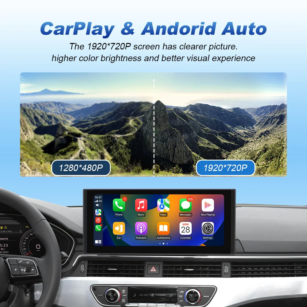 Linux Wireless CarPlay Android Auto Screen For Audi A4 A5 B9 2016-2022 Car Radio Car Multi