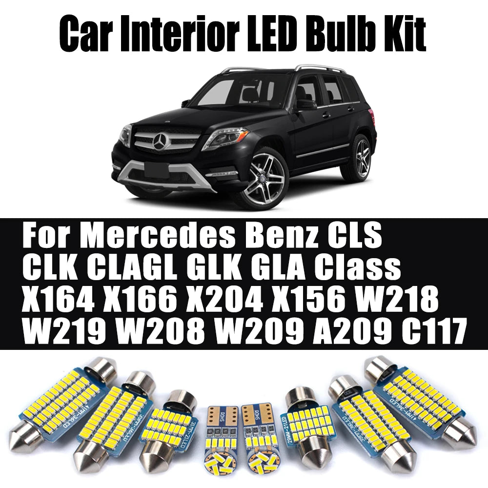 LED Interior Light Kit for Mercedes Benz CLS CLK CLA GL GLK GLA Class X164 X166 X204 X156 W218 W219 W208 W209 A209 C1...