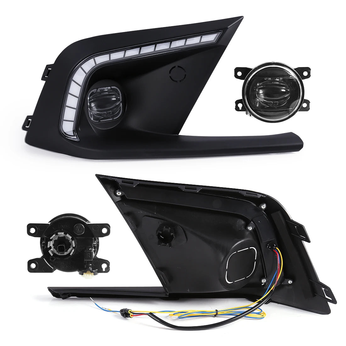71191 71141-T31-H10 Led Fog Lights Daytime Running Lamp DRL Bumper Cover for Honda Civic 2 | AUTOKITSHOP