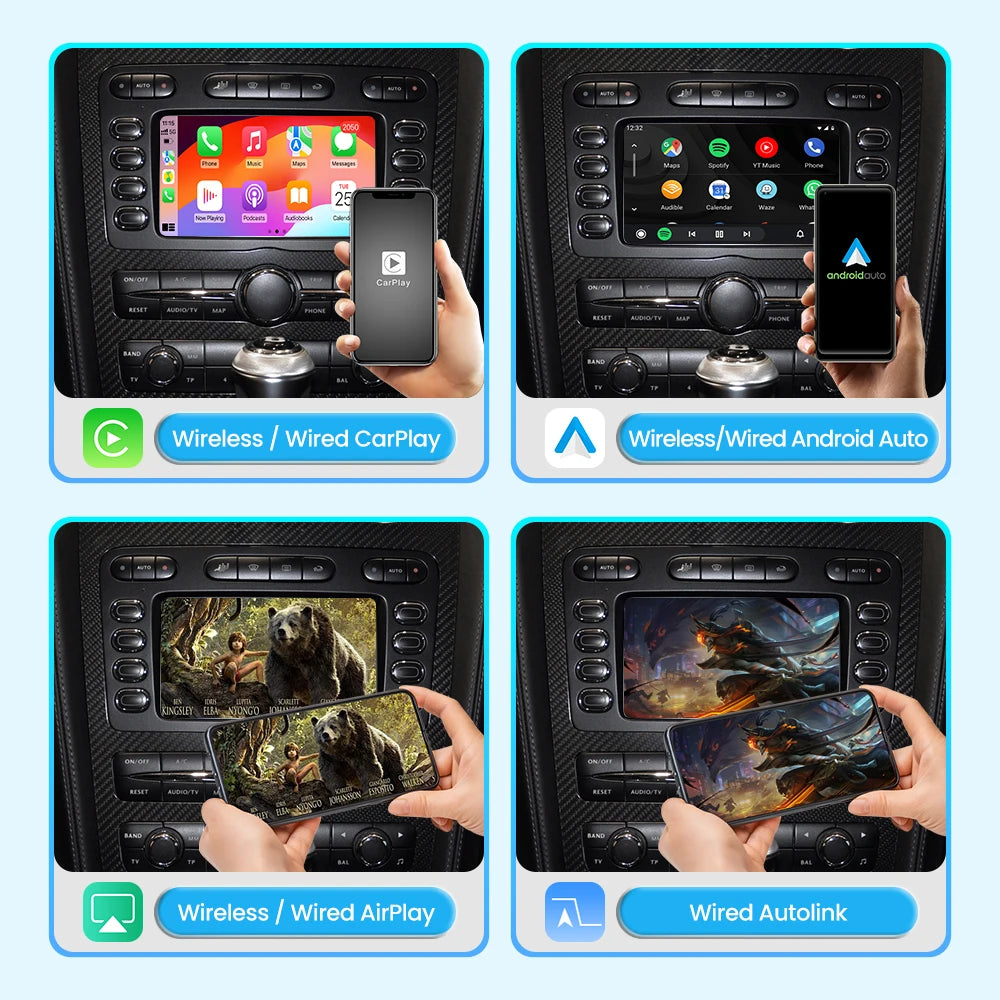 Wireless CarPlay Android Auto Interface For 2004-2011 Bentley Continental Flying Spur - Plug & Play OEM Integration