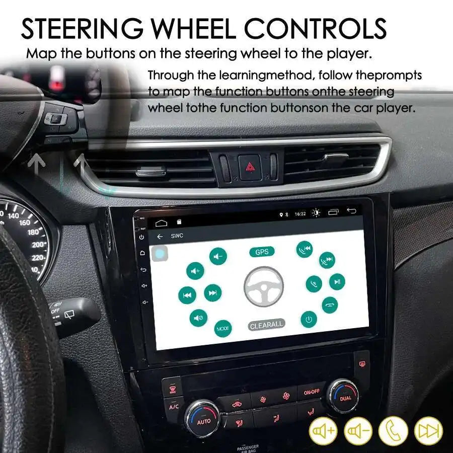 Car Multimedia Auto Radio For Nissan Qashqai J11 X-Trail 3 T32 2013-2017 Android 15 Carpla