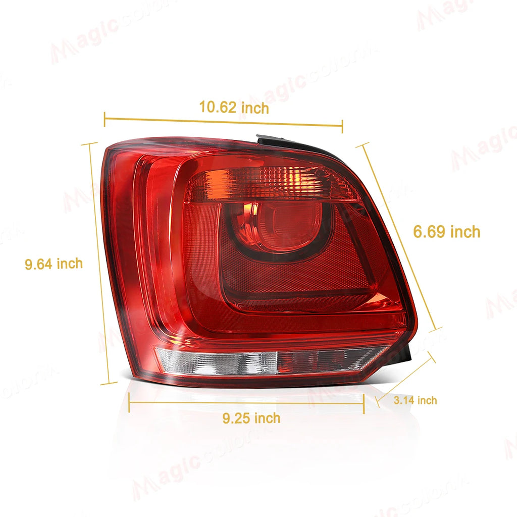 Taillights For Volkswagen VW Polo 6R 2009 2010 2011 2012 2013 2014 Brake Rear Tail Lights  | AUTOKITSHOP