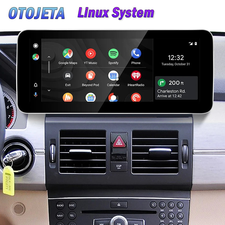 12.8'' Linux System Android Auto Car Radio For Benz Glk 280 Glk300 Glk350 Glk260 Glk200 X2