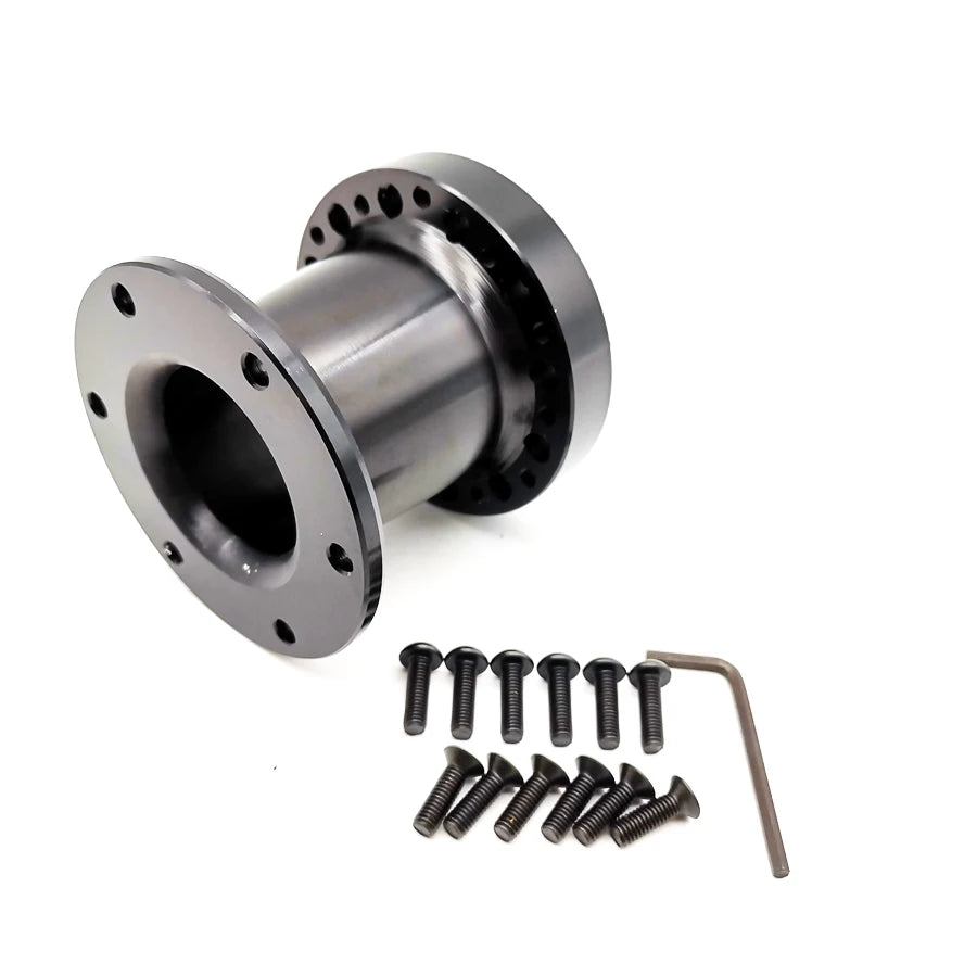 Black 3"Aluminum Spacer For Car Vehicle Steering Wheel Hub Adapter Boss Kit 76mm