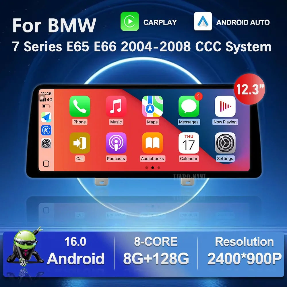 Car Video Multimedia Player Android 16 WiFi for BMW 7 Series E65 E66 2004 - 2008 CCC Syste