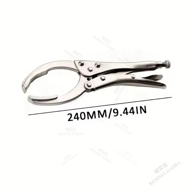 Adjustable Clamp Oil Filter Wrench Tool for Car Truck Oil Change Universal Fit for Engine Filter - Automotive LED Light
