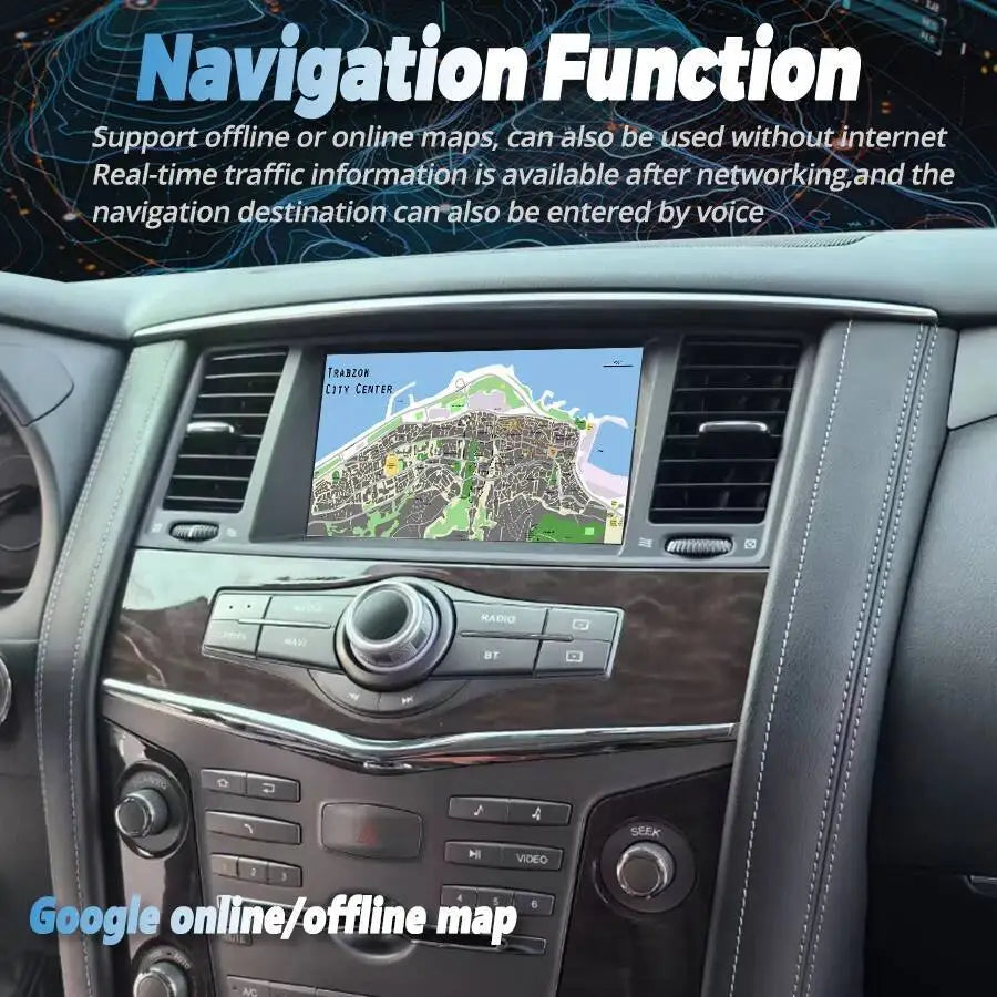 8+256G Android 14 Car Radio For Nissan Patrol Y62 Infiniti Qx56 QX80 2010+ Multimedia Auto | AUTOKITSHOP