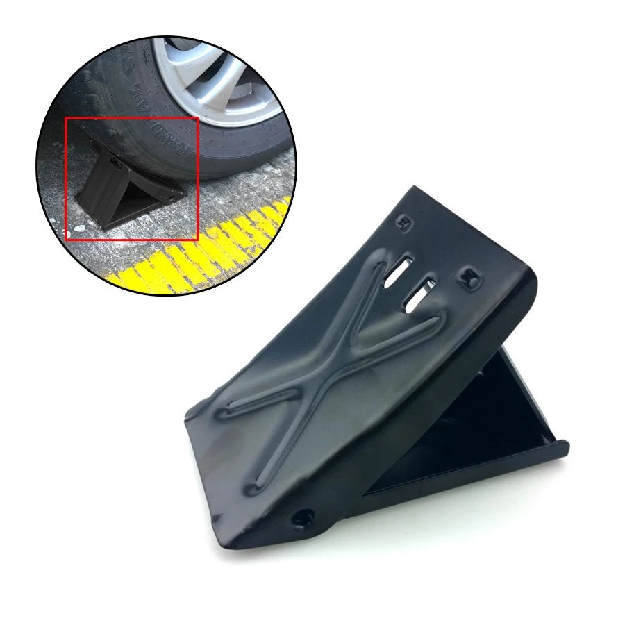 Antislip Vehicle Car Truck Wheel Tire Chock Stop Block Slope Anti-slip Black