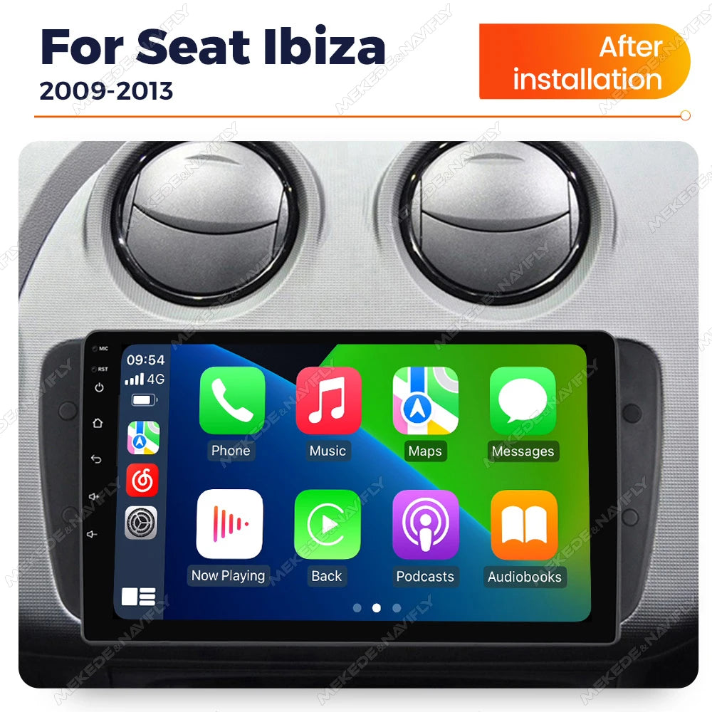 Android 14 Autoradio For Seat Ibiza 6j 2009~2013 Car Radio Multimedia Player GPS Head Unit