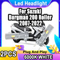 3570 CSP Chips H7 LED Motorcycle Headlight Canbus High Power 6000K Moto Front Lamp For Suz