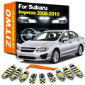 ZITWO 8Pcs LED Interior Light Dome Map License Plate Lamp Kit For Subaru Impreza 2008 2009 2010  - Canbus LED Car Light