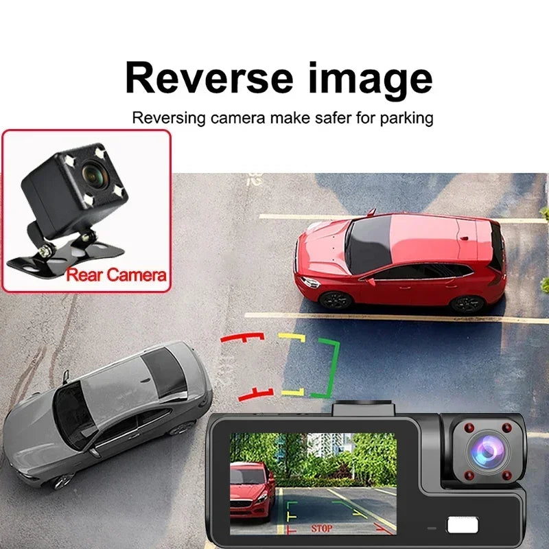 1080P Car Dvr WiFi APP 3/2Lens Dash Cam for Cars Camera for Vehicle Recorder Video Front and Rear Camera  Night Vision Dashcam