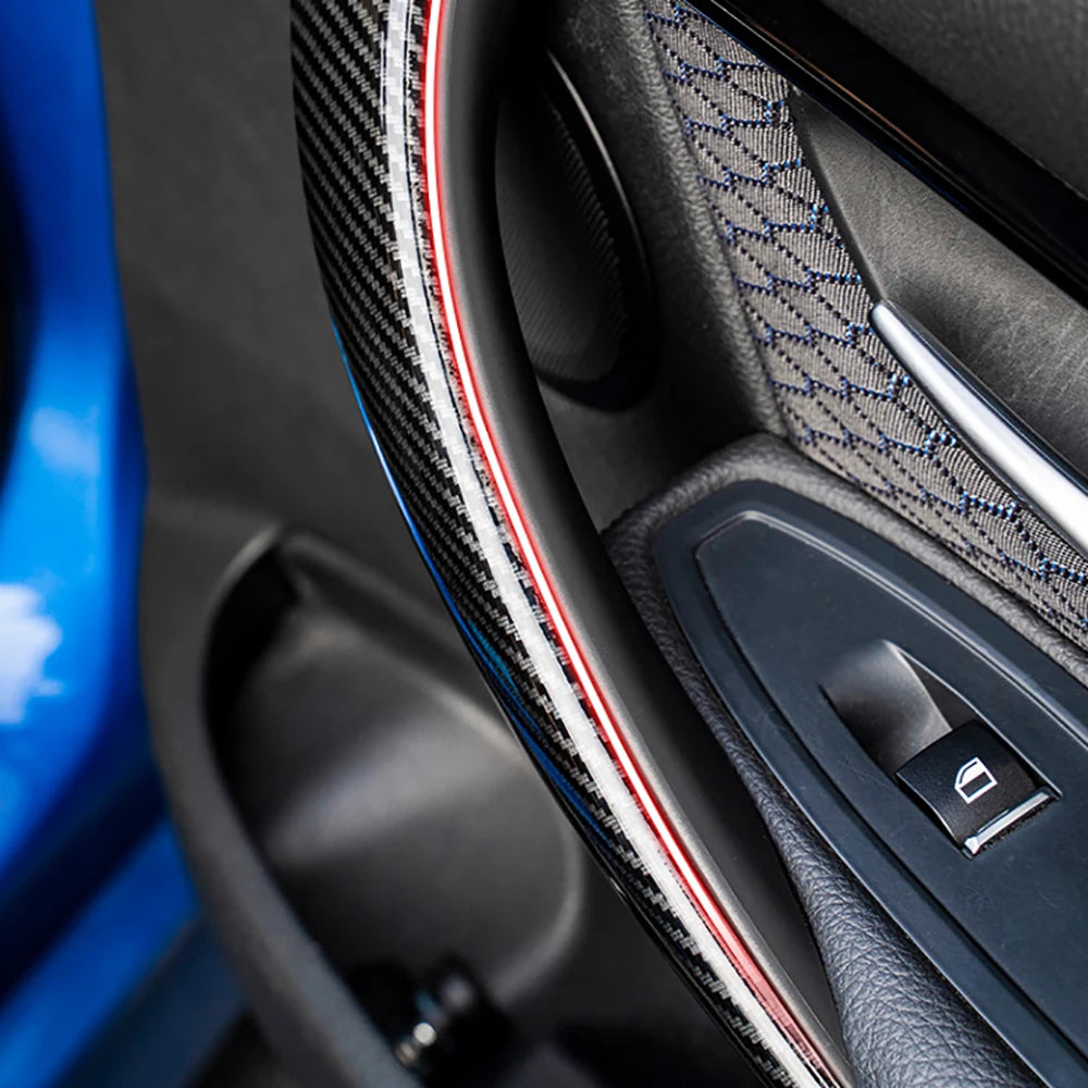 4x Carbon Fiber Style Door Handle Trim For 2013-2018 BMW F30 320i 325i 328i 335i