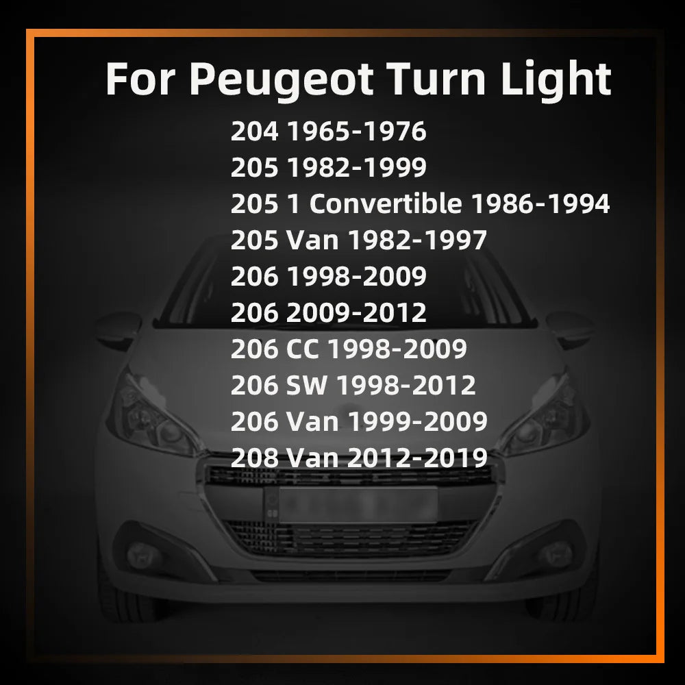 2-Piece LED Interior Light Kit for Peugeot 204 205 206 208 CC SW Van - Canbus Error-Free Bulbs | AUTOKITSHOP