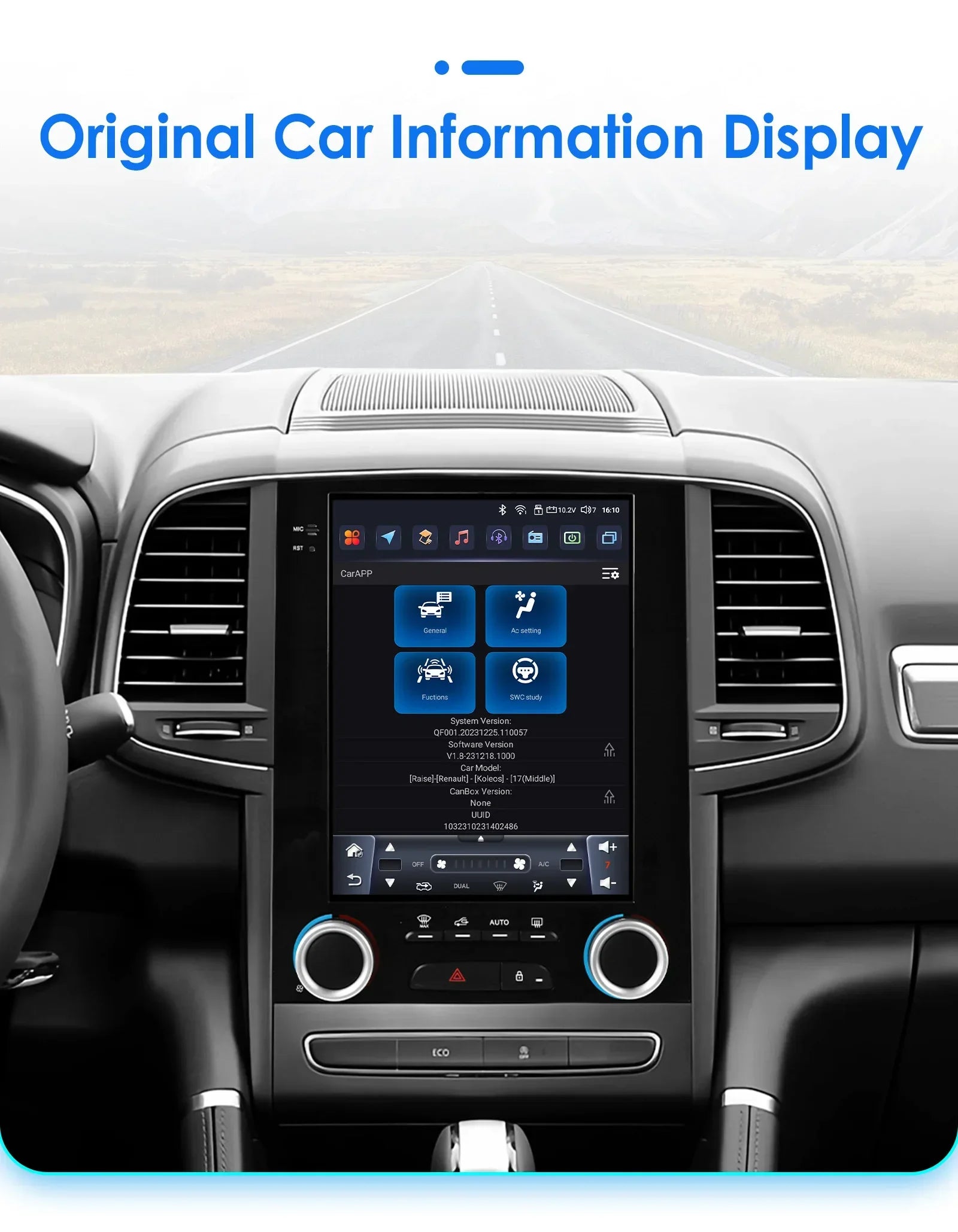 9.7"AI Carplay Android 14 Autoradio for Renault Koleos Megane 4 Samsung SM6 Talisman 2017-