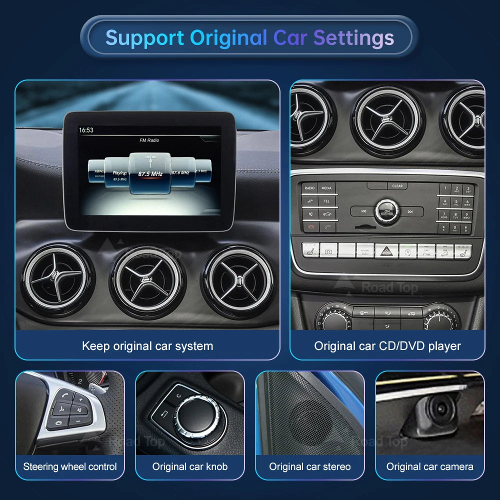 CN Multimedia Display For Benz A B CLA GLA 2016-2018 NTG5.0 Touch Screen Wireless Carplay  | AUTOKITSHOP