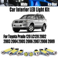 17-Piece LED Interior Light Kit for Toyota Prado 120 LC120 2002-2006 - Canbus Dome Map Door Trunk Bulbs | AUTOKITSHOP