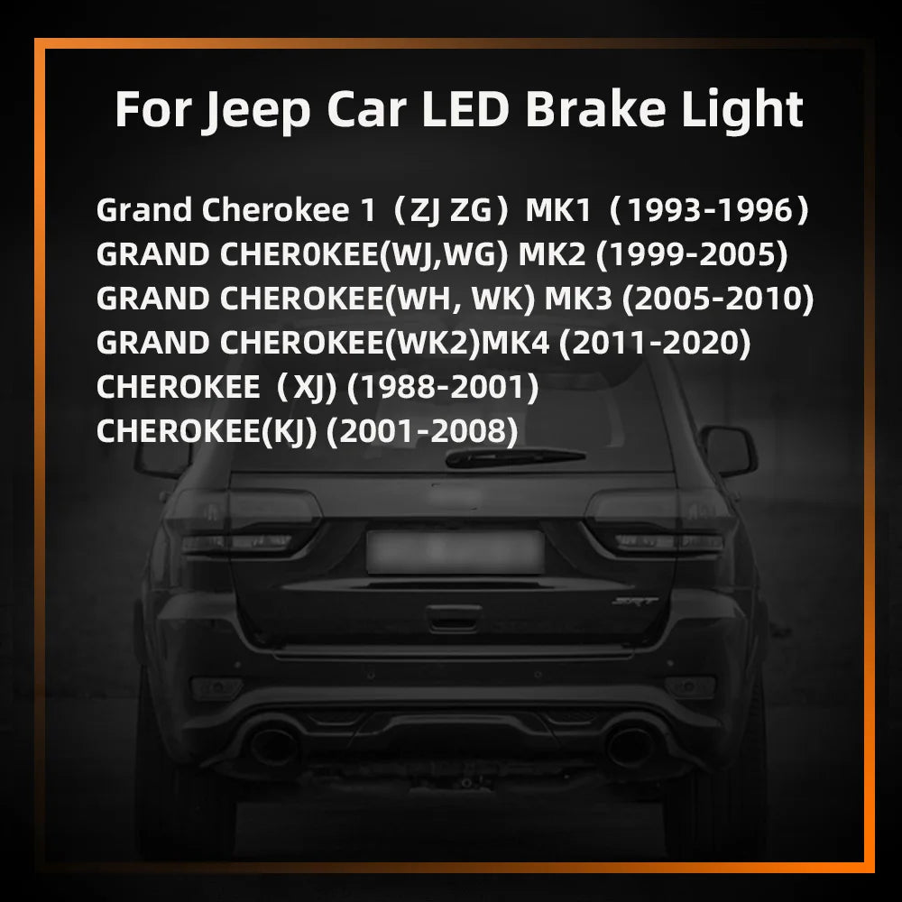 2-Piece LED Interior Light Kit for Jeep Grand Cherokee MK1/2/3/4 ZJ ZG WJ WG WH WK WK2 Cherokee XJ KJ - Canbus Error-...