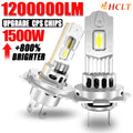 Ampoule Led H7 H4 Super Bright 9003 HB2 LED Headlights 6000K Spotlight Upgrade CSP Chips W