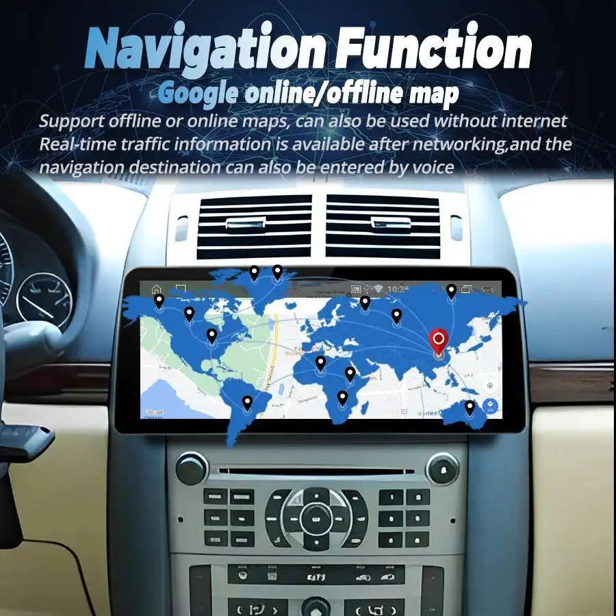 12.3inch 1920*720 Screen Radio Car Video Player Stereo For Peugeot 407 2004-2010 Android 1