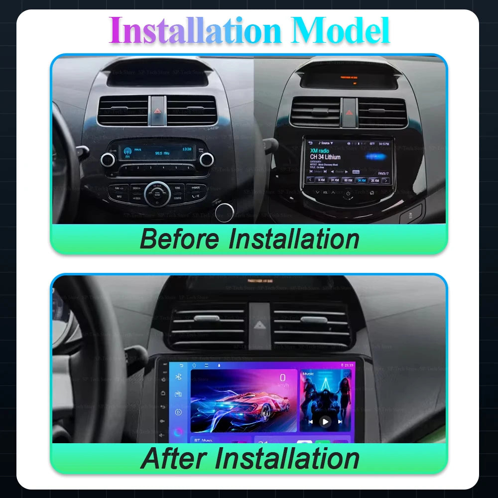 Car Stereo Radio For Chevrolet Spark 2010 2011 2012 2013 2014 Video Player Head Unit Andro | AUTOKITSHOP