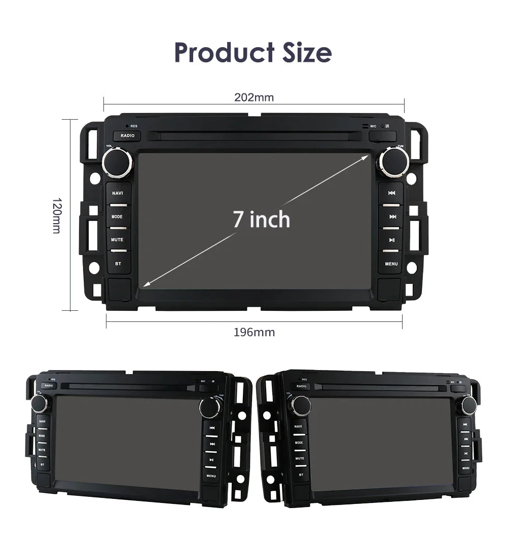 Android 12 Car Radio GPS for Chevrolet Silverado Tahoe Monte GMC Yukon 3 Denali Acadia Mul