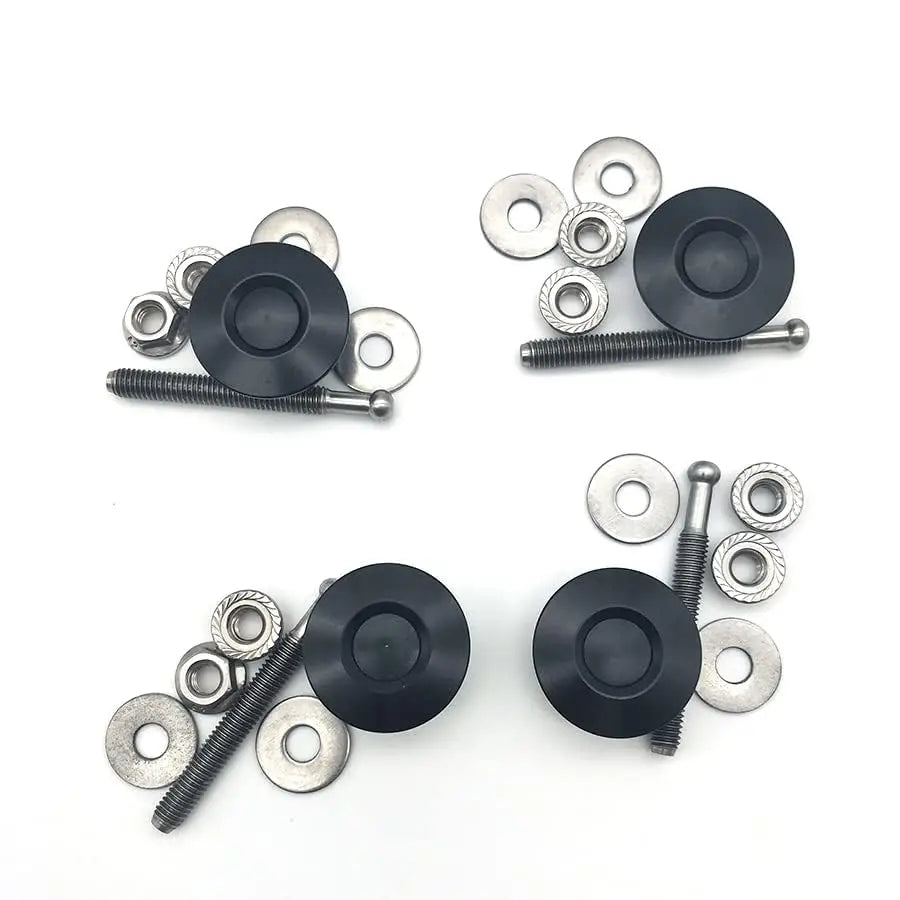4x Car Push Button Quick Release Hood Bonnet Pin Lock Clip Bumper Latch Kit 30mm