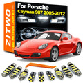 ZITWO 14Pcs LED Bulb Interior Map Dome Reading Trunk Light Kit For Porsche Cayman 987 2005 2006  - Canbus LED Car Light
