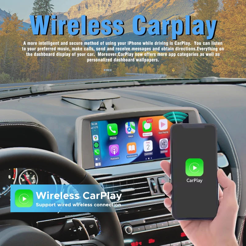 Wireless CarPlay For BMW 6 Series F06 F12 F13 2010-2020 With Android Auto Mirror Link AirP