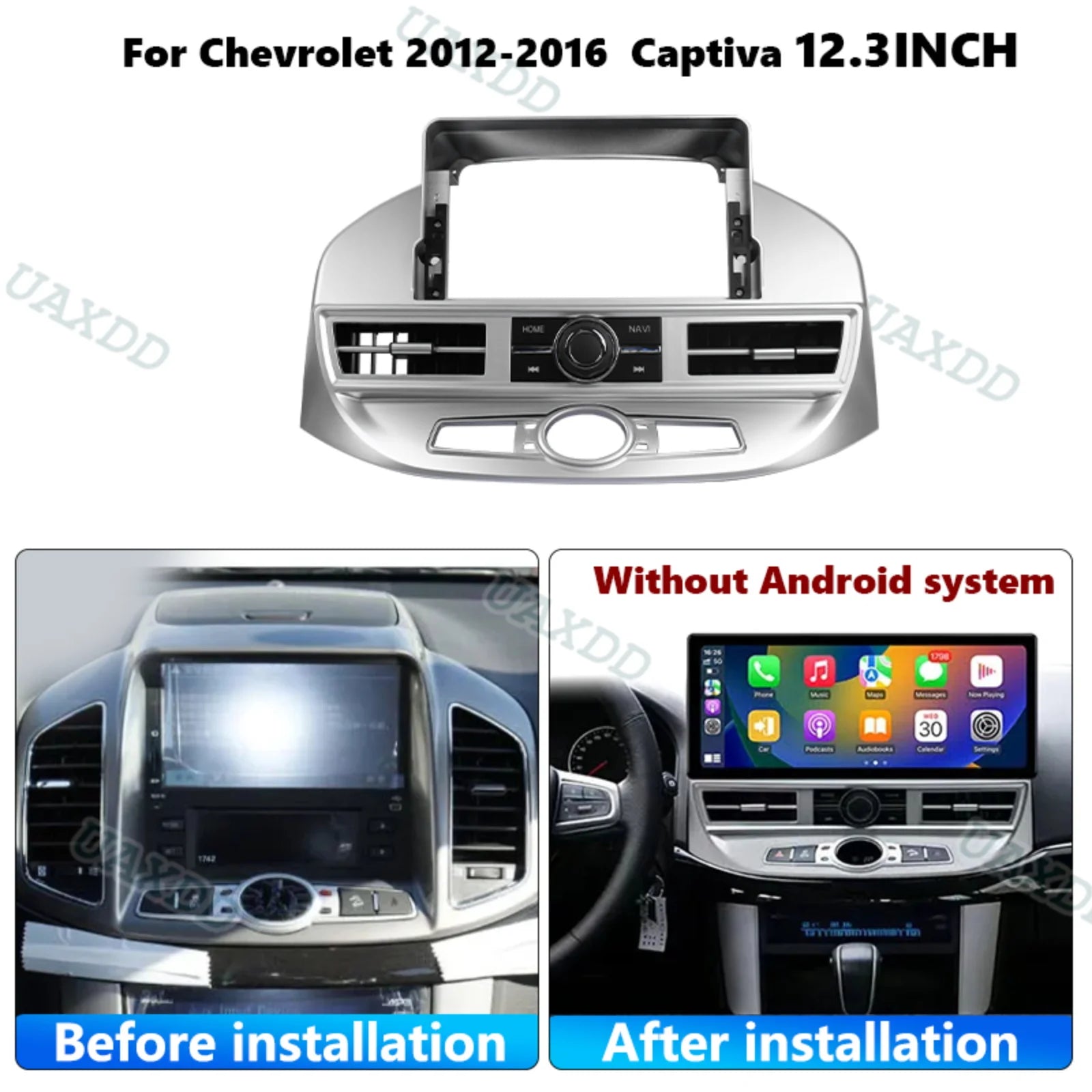 Car plastic accessories frame fascia For Chevrolet 2012-2016 CAPTIVA 12.3INCH Automotive c
