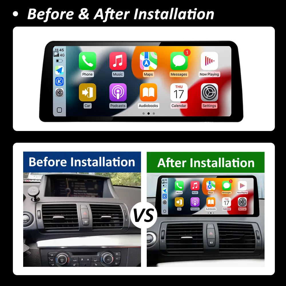 Wireless Carplay for BMW X1 E81 E82 E87 2007 - 2011 GPS Navigation DSP Stereo CCC CIC Syst | AUTOKITSHOP