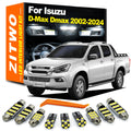 ZITWO 8Pcs LED Interior Dome Map Reading Light License Plate Bulb Kit For Isuzu  for 2002-2019 - Canbus LED Car Light