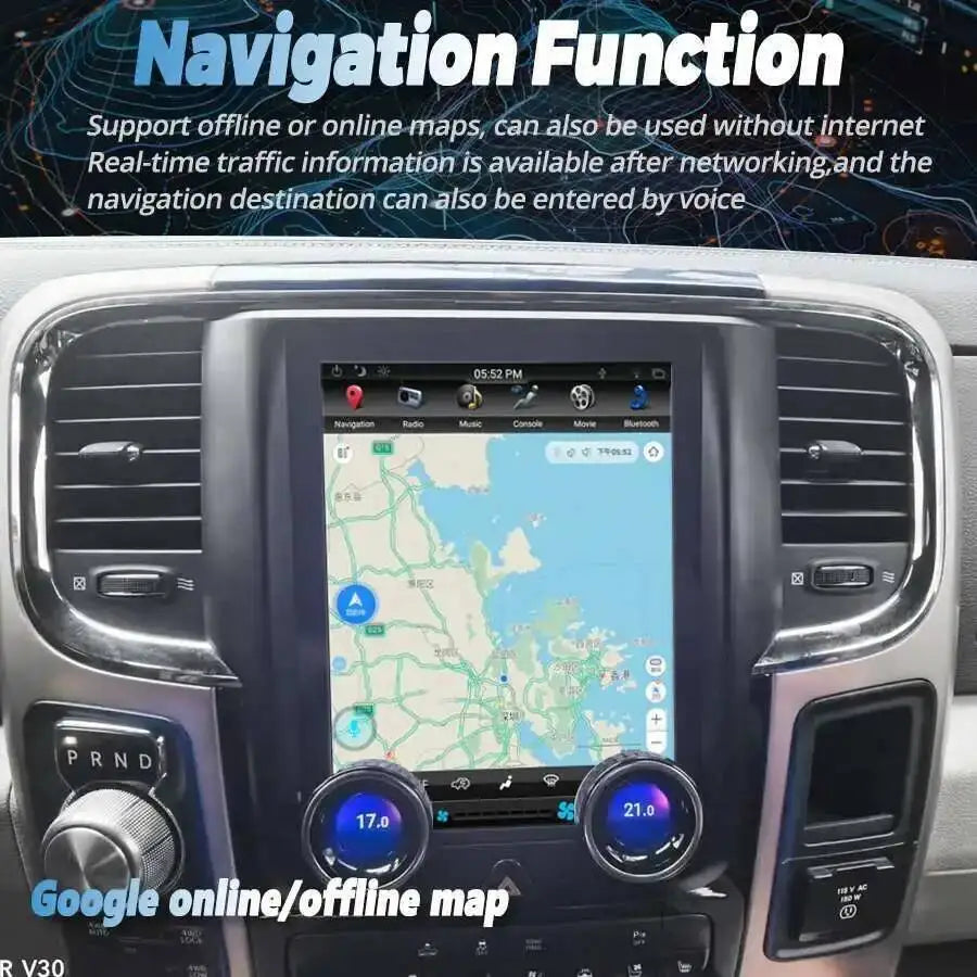 10.4" Car Radio Screen For Dodge RAM 1500 2500 3500 2013-2018 Android 15 Carplay Car Multi | AUTOKITSHOP