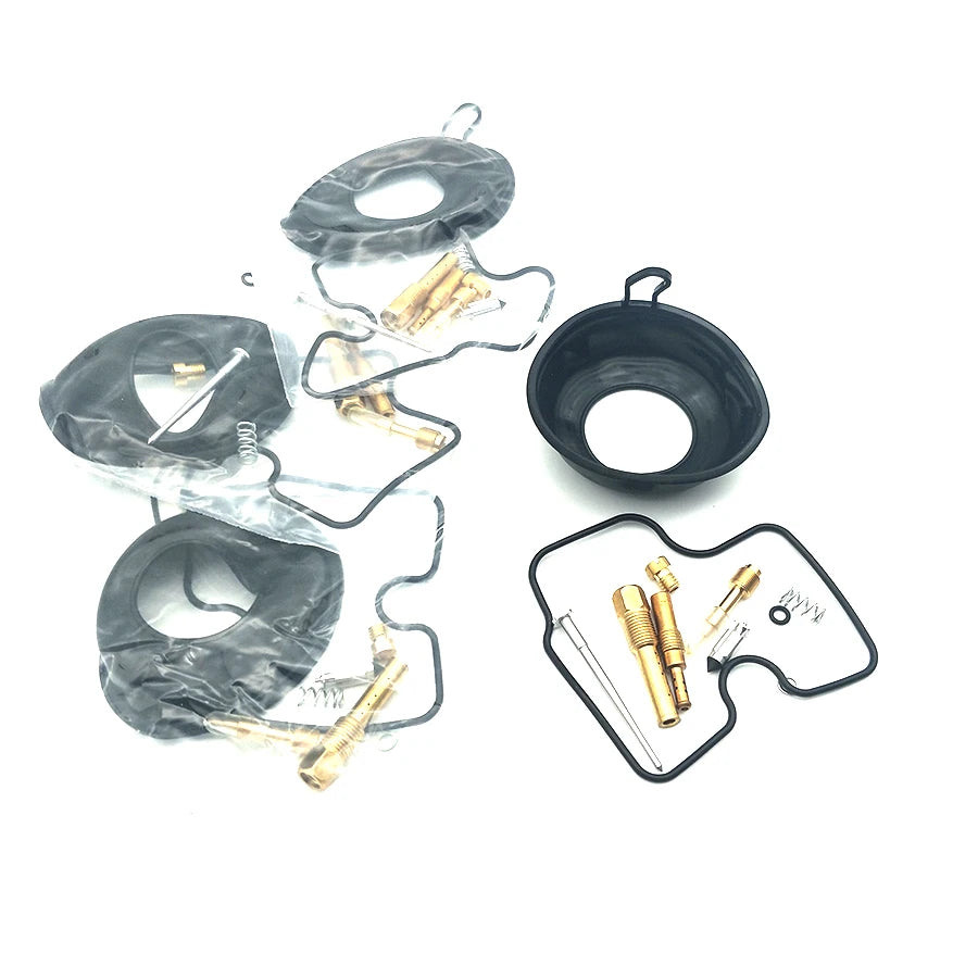 4 Sets Carburetor Repair Kit Jet Float Needle Valve Gasket Diaphragm Rebuild Set for Honda