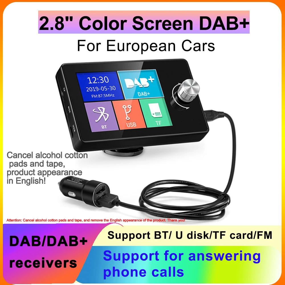 2.8Inch for European Android Car Radio Color Screen Dab Receivers Dab+ Antenna Adapter Mxc