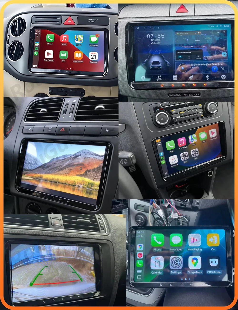 Android Auto Car Radio For VW T5 Jetta Passat Golf MK6 Tiguan Touran Scirocco Skoda Rapid  | AUTOKITSHOP