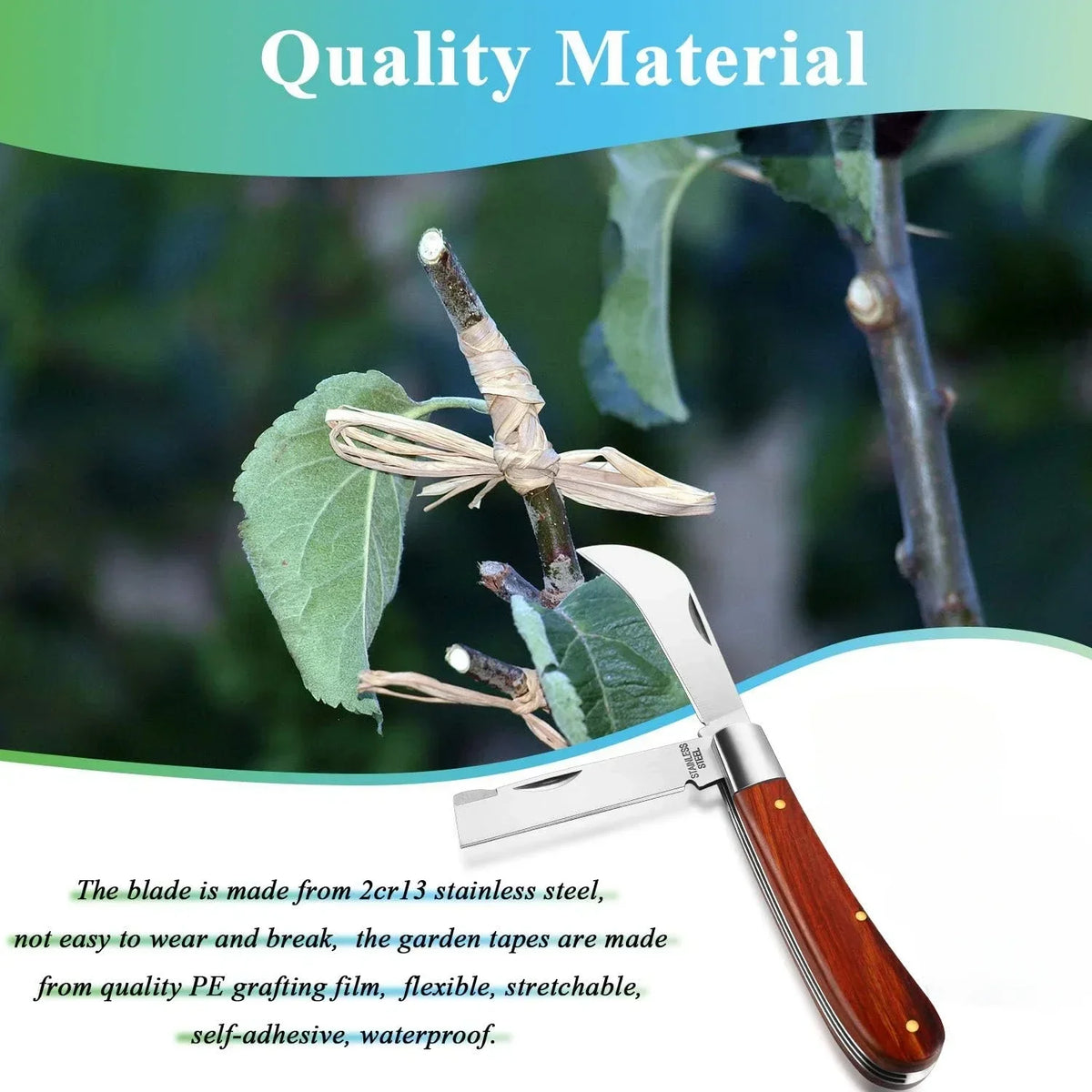 Folding Grafting Knife Grafting Tools Grafting Pruning Knife Professional Garden Fruit Tree Graf - Automotive LED Light