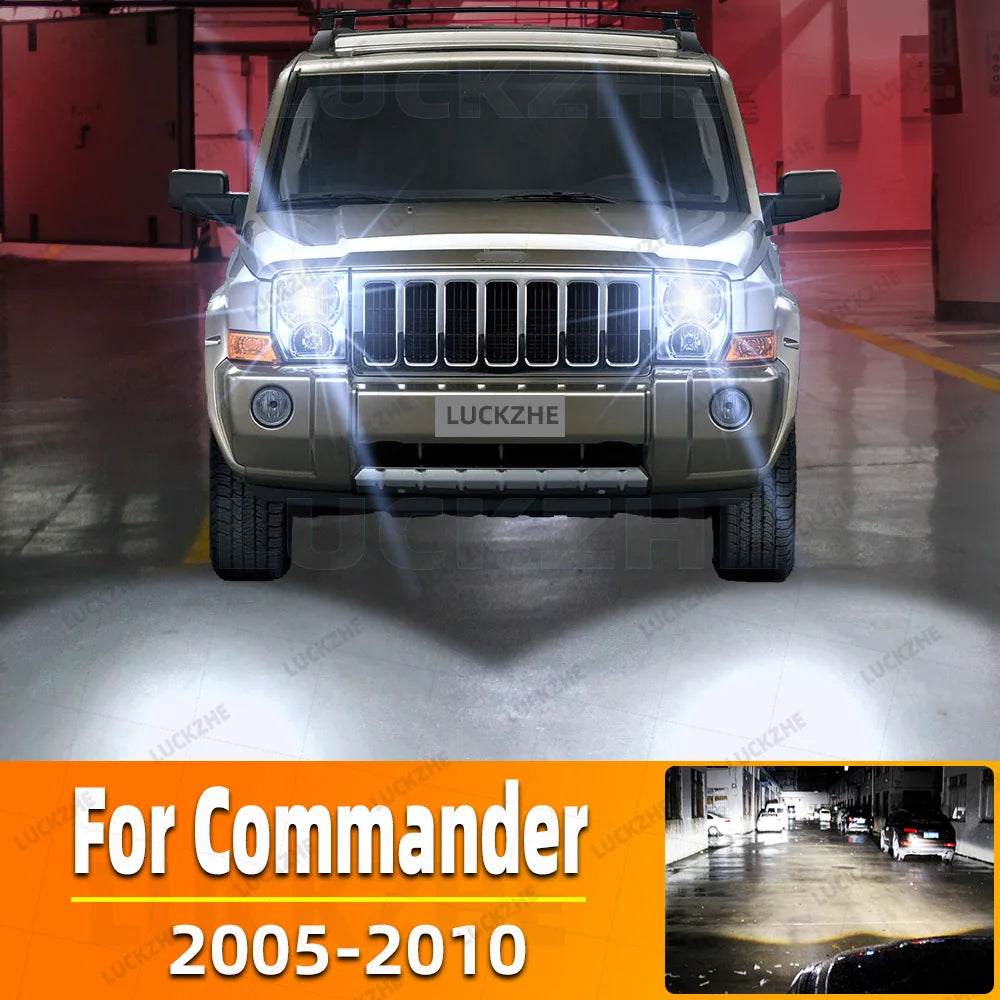 2-Piece LED Interior Light Kit for Jeep Commander XK XH Car High Low Beam Lamp - Canbus Error-Free Bulbs | AUTOKITSHOP