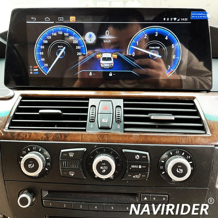 12.3inch Navigation 256GB Wireless Bluetooth Carplay Screen For BMW 5 Serie E60 E61 E63 E6