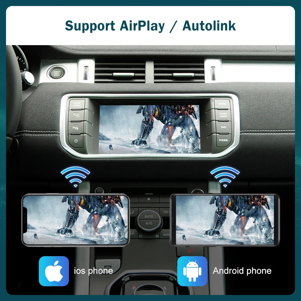 RoadTop Wireless Carplay Mirror Link AirPlay Ai Box For Land Rover Jaguar Range Rover Evoq